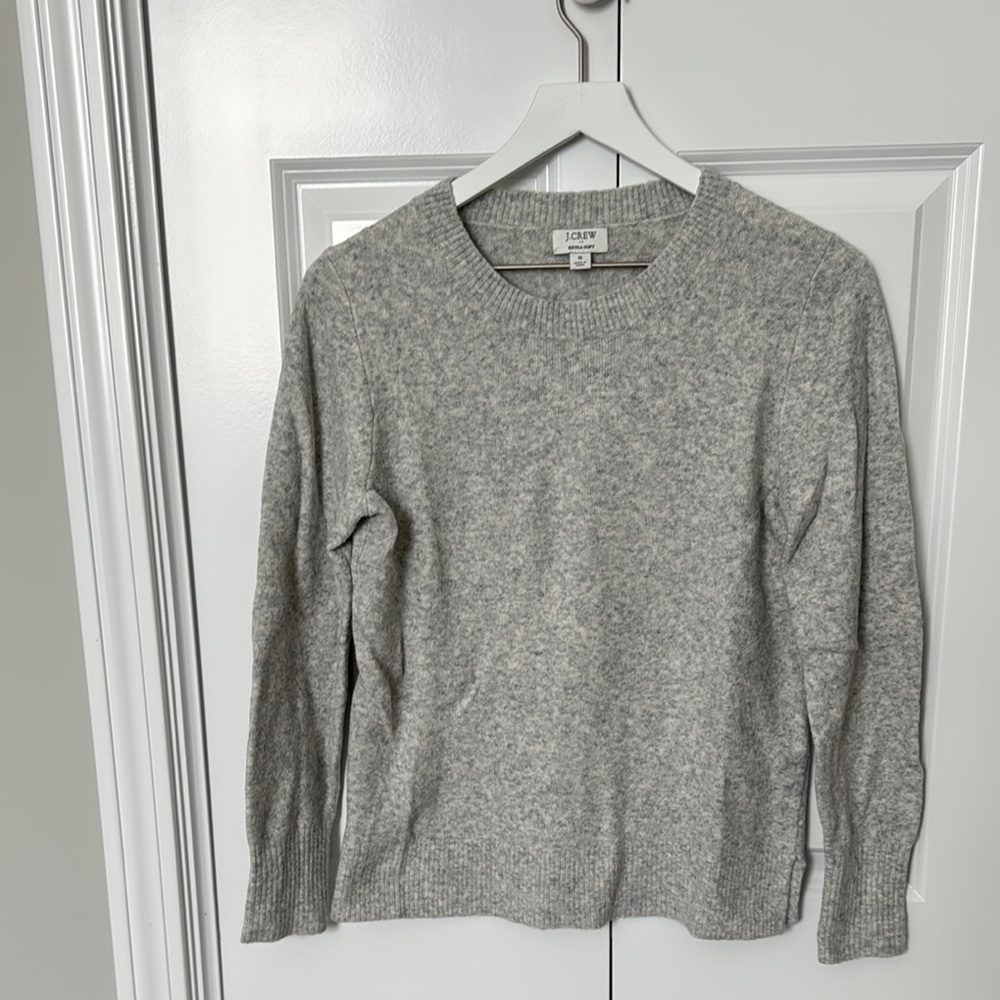 J. Crew Gray Crew Neck Sweater